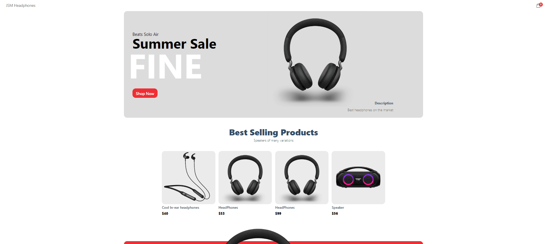 Headphones E-commerce